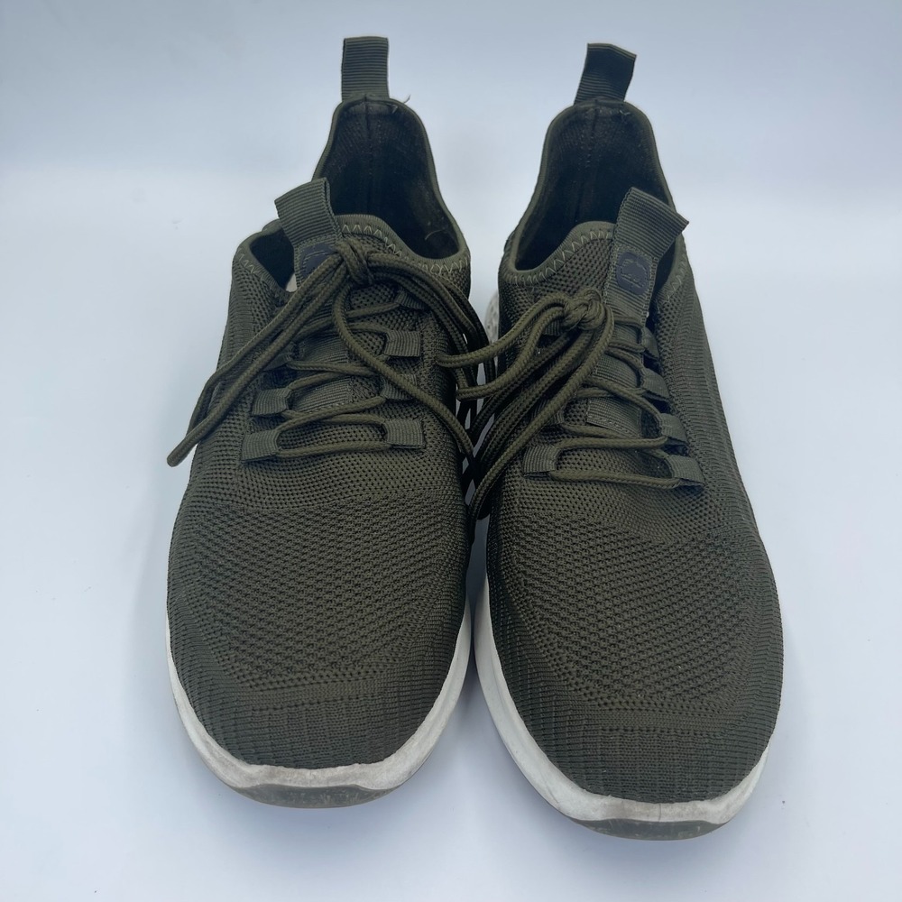 Ecko Unltd Athletic Sneaker Men's Size 9W Olive Green Knit Low Top Walking Shoes
